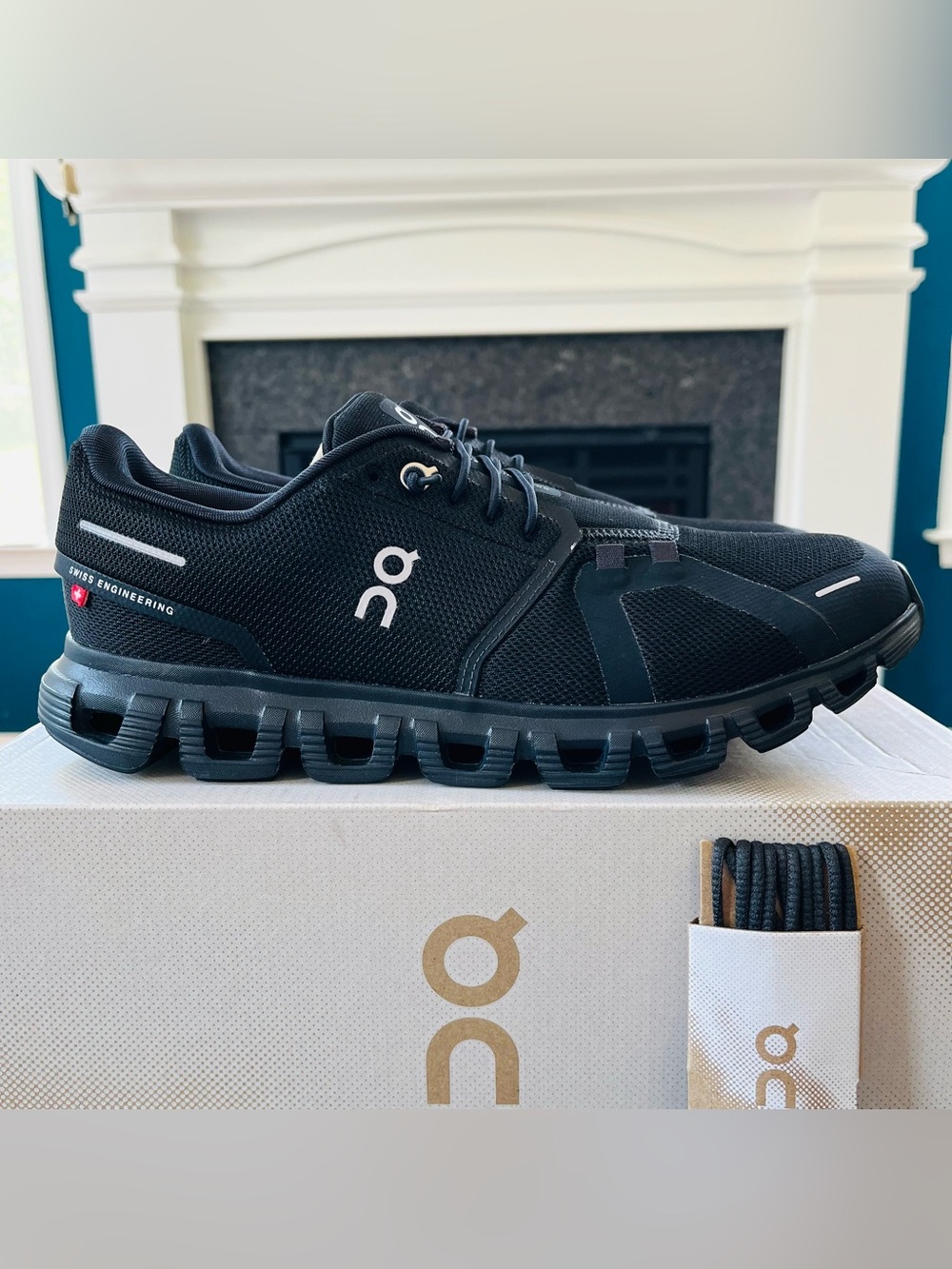 Sz 10 On Cloud 6 Women's Running Shoes All Black 3WF10061043 NEW